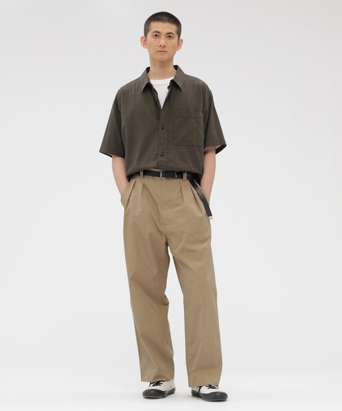 MHL.（エムエイチエル） パンツ FINE COMPACT COTTON POPLIN メンズ