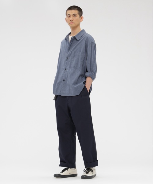 MHL.（エムエイチエル） パンツ FINE COMPACT COTTON POPLIN メンズ