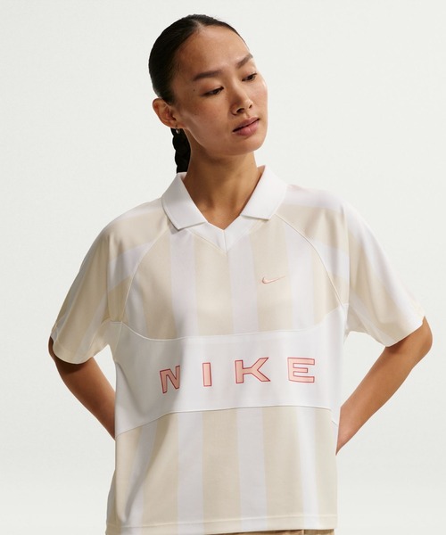 NIKE ポロシャツ アイボリー NIKE（ナイキ） ポロシャツ ポロ NSW ストリート OS STRP JSY S/S