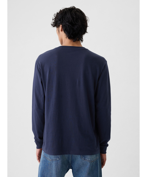 「GAP」 長袖Tシャツ L ブラック メンズ_画像5
