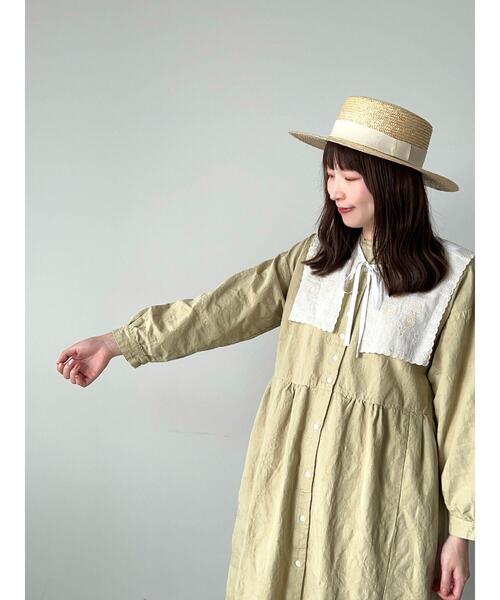 「TSUHARU by Samansa Mos2」 長袖ワンピース F イエロー レディース_画像3