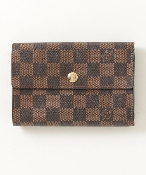 ルイヴィトン ポルトフォイユ アレクサンドラ ダミエ 三つ折り財布 ブラウン LOUIS VUITTON（ルイ・ヴィトン） ダミエ ポルトフォイユ