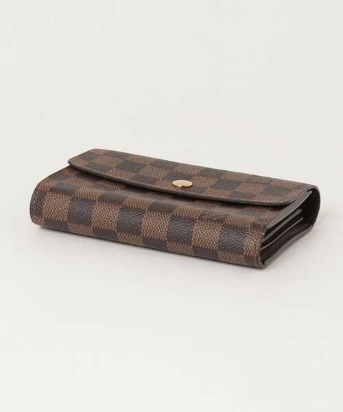 【美品】ルイヴィトン ポルトフォイユ アレクサンドラ ダミエ 三つ折り ブラウン LOUIS VUITTON（ルイ・ヴィトン） ダミエ ポルトフォイユ