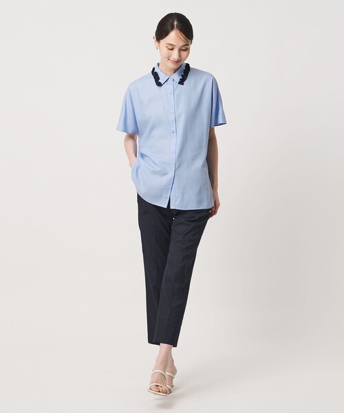 【新品未使用】UNITED ARROWS/フリル付き半袖シャツ UNITED ARROWS（ユナイテッドアローズ） ブラウス シャツ 半袖