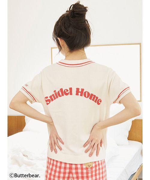 パジャマ ルームウェア 「WEB限定」「セット商品」「BUTTERBEAR」ニットプルオーバー＆ニットショートパンツSET レディース | SNIDEL HOME | 05