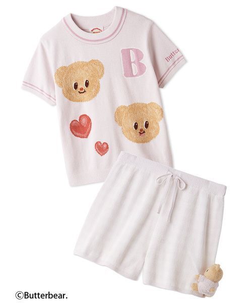 パジャマ ルームウェア 「WEB限定」「セット商品」「BUTTERBEAR」ニットプルオーバー＆ニットショートパンツSET レディース | SNIDEL HOME | 07