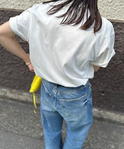 「Disney」 半袖Tシャツ LARGE オートミール レディース_画像5