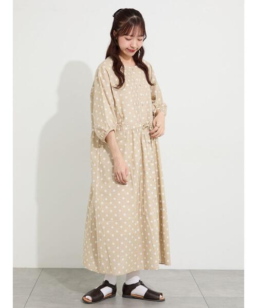 y*0様 新品サマンサモスモス池袋ISP限定ピンタック羽織りワンピース　リバティ Samansa Mos2（サマンサモスモス） ワンピース 「接触冷感」柄アソート