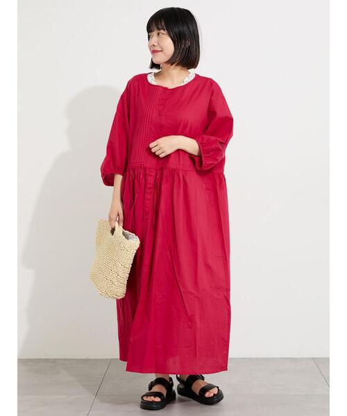 新品タグ付き★familiar 半袖ワンピース 90cm 赤 Samansa Mos2（サマンサモスモス） ワンピース 「接触冷感」柄アソート