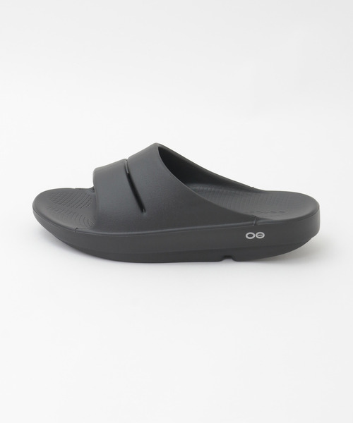 【ウーフォス ブリストル】別注 リカバリーサンダル ブラック黒 MEN'S MELROSE スポーツサンダル リカバリーサンダル サンダル 「OOFOS
