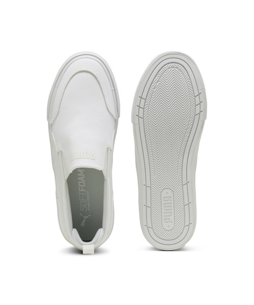 「PUMA」 スリッポン 23.0cm ブラック×ホワイト メンズ_画像4