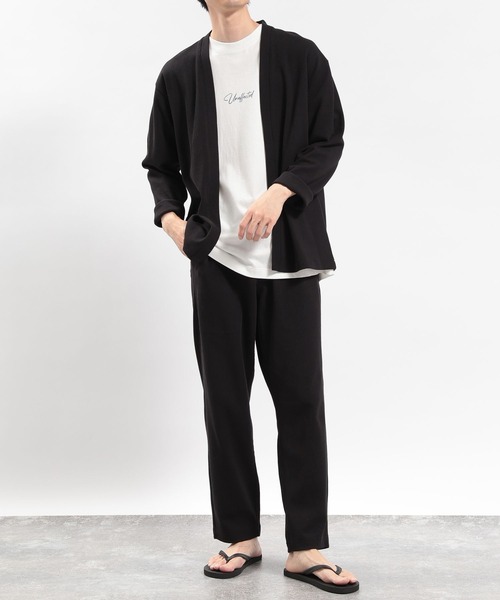 「GLOBAL WORK Smile Seed Store」 カーディガン MEDIUM ブラック メンズ_画像2
