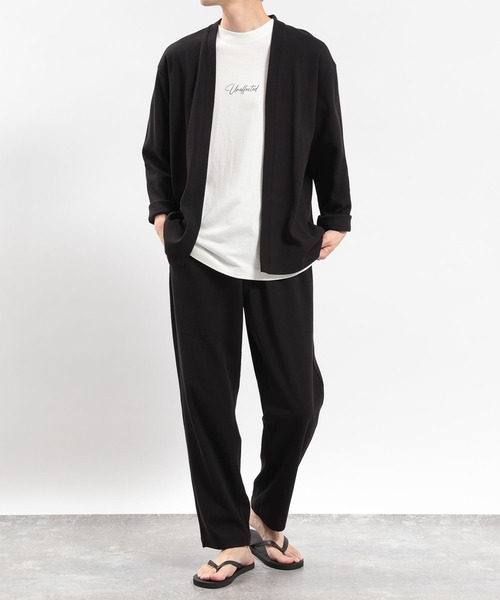 「GLOBAL WORK Smile Seed Store」 カーディガン MEDIUM ブラック メンズ_画像3