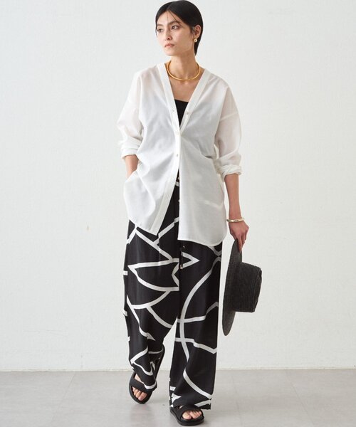 「LOUNGEDRESS」 長袖ブラウス FREE ブルー レディース_画像3