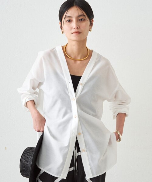 「LOUNGEDRESS」 長袖ブラウス FREE ブルー レディース_画像6
