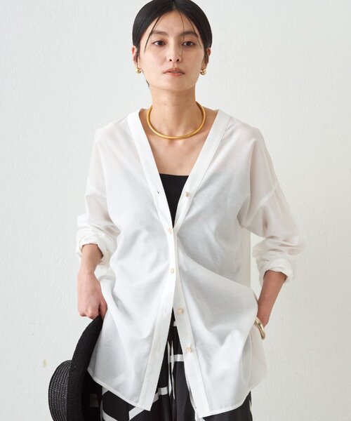 「LOUNGEDRESS」 長袖ブラウス FREE ブルー レディース_画像7