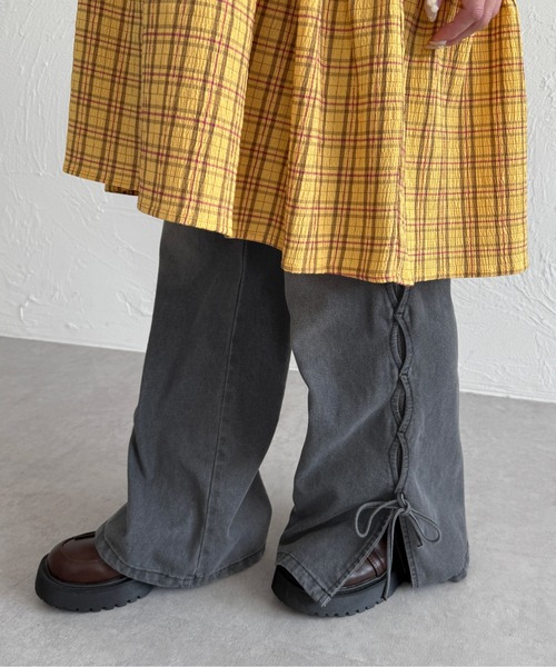 「kutir」 デニムパンツ MEDIUM ネイビー レディース_画像5