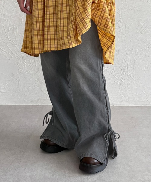 「kutir」 デニムパンツ MEDIUM ネイビー レディース_画像6