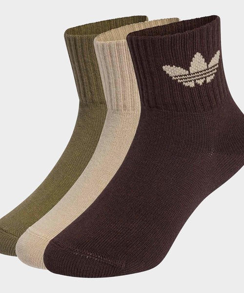 adidas（アディダス） 靴下 ミッドカット アンクルソックス 3足組