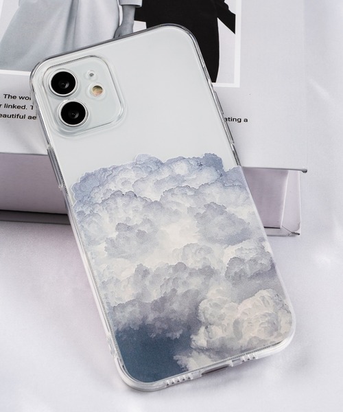 Loco Ocean スマホケース もくもく雲クリアスマホカバー iPhone
