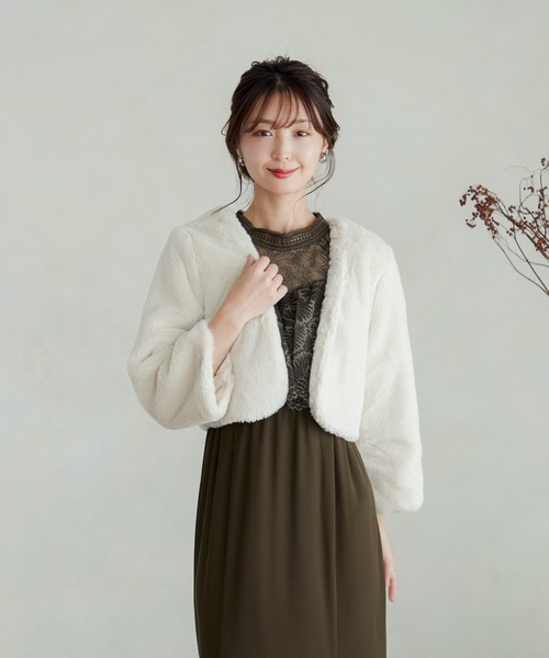 niana（ニアナ） ジャケット テーラードジャケット フェイクファー