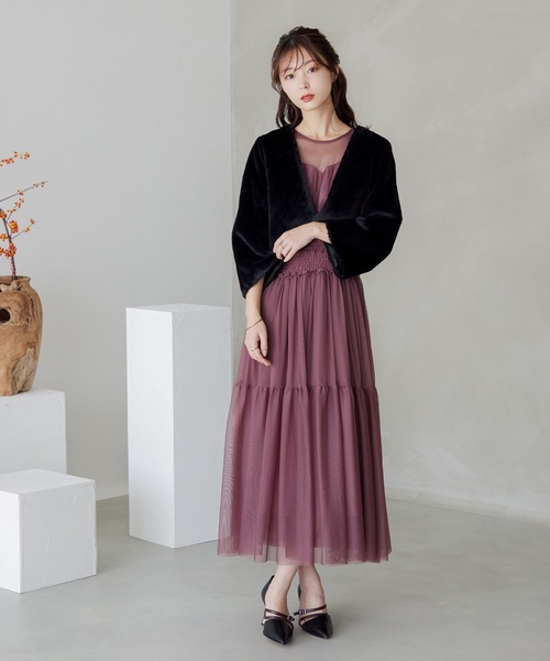 niana（ニアナ） ジャケット テーラードジャケット フェイクファー