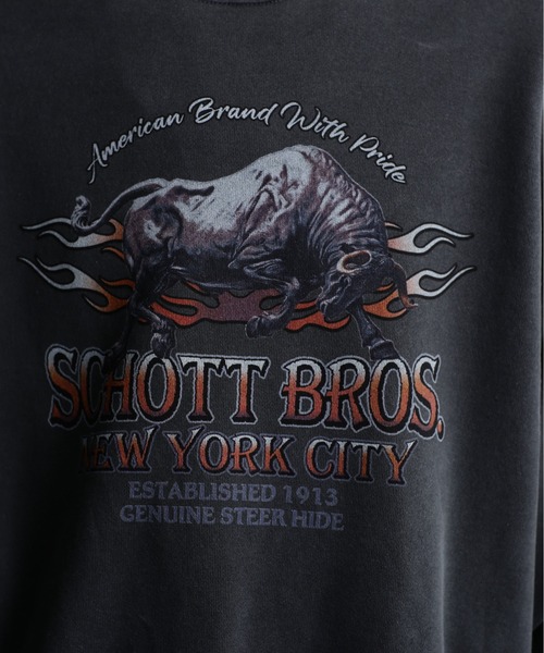 Schott N.Y.C トレーナー スウェット Schott/ショット/PIGMENT O