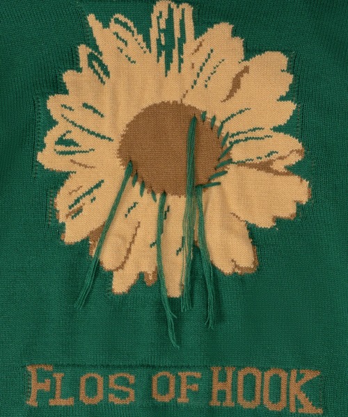 セーター ニット HOOK -original- 個性派レイジーステッチフリンジ付き