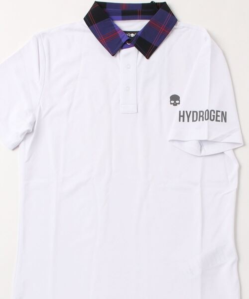 ポロシャツ 《HYDROGEN/ハイドロゲン》テックタータンネックゴルフポロシャツ/TECH TARTAN NECK GOLF POLO HYDROGEN/ハイドロゲン テックタータンネックゴルフポロシャツ/TECH TARTAN NECK GOLF