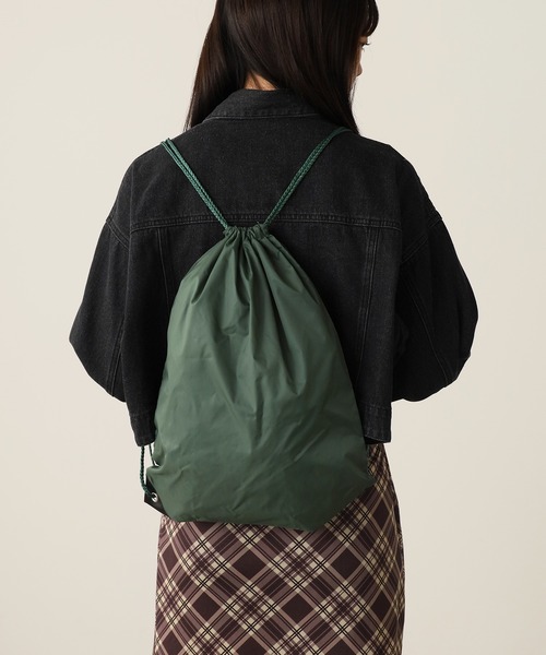 ROOP TOKYO エコバッグ ナイロンジムサック 紐付きバック ナップサック