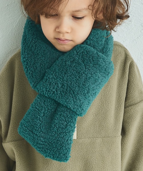 pairmanon（ペアマノン） マフラー ボア 異素材切り替え マフラー