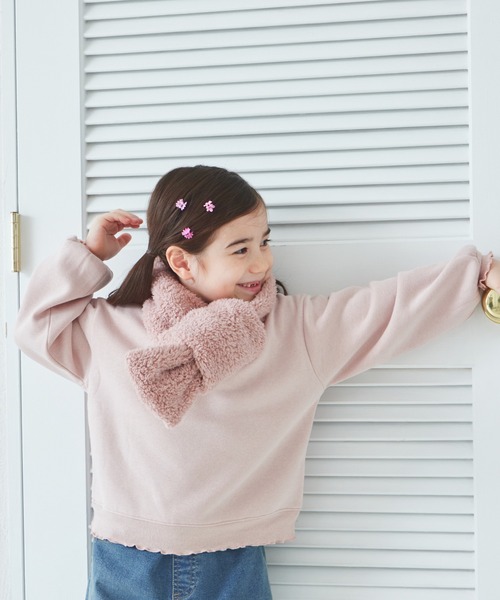 pairmanon（ペアマノン） マフラー ボア 異素材切り替え マフラー