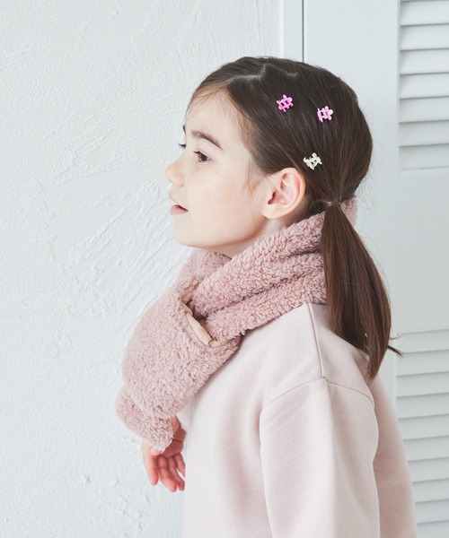 pairmanon（ペアマノン） マフラー ボア 異素材切り替え マフラー