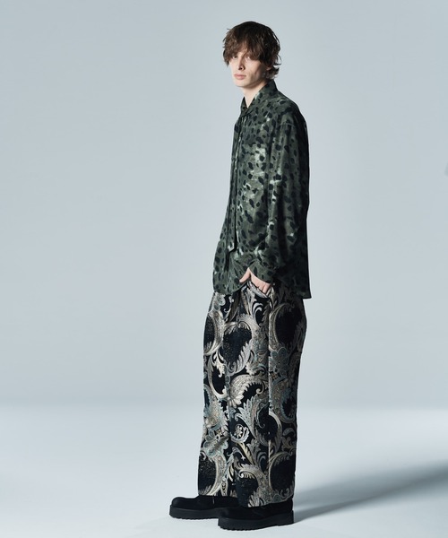 glamb 柄シャツ glamb（グラム） シャツ Leopard Ribbon SH / レオパードリボンシャツ