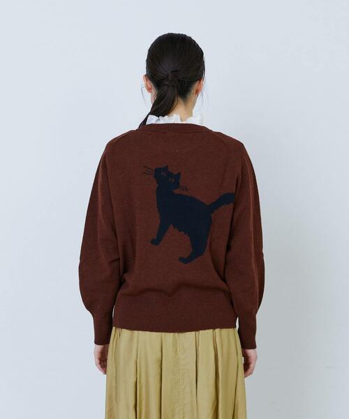 LOISIR ニット セーター インターシャニットプルオーバー レディース