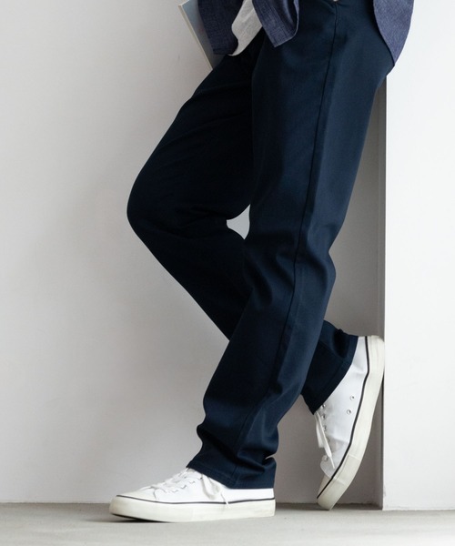 NAVY パンツ NAVY RICH COLORS ストレッチテーパードパンツ メンズ