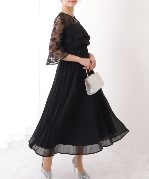 美品　DINT ロングワンピース　ドレープドレス　ベルスリーブ　韓国 Amazon.co.jp: [CARLIE KLOSS] レディース ロングワンピース