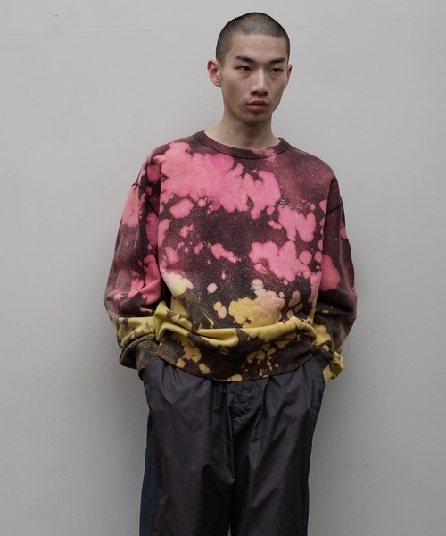 トレーナー スウェット 「BAL（バル）/2024秋冬」LOGO TIE DYE CREW by 
