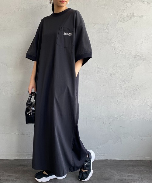 AMERICANA」 半袖ワンピース「JEANS FACTORYコラボ」 ONE SIZE 