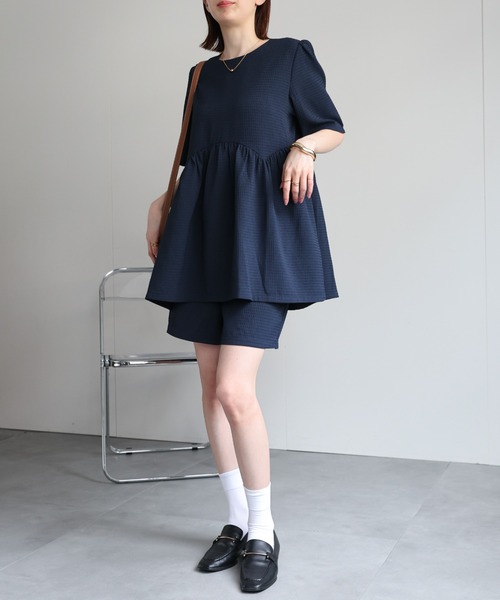sakishimatokyo セットアップ ワッフル柄 ショートパンツ/セットアップ