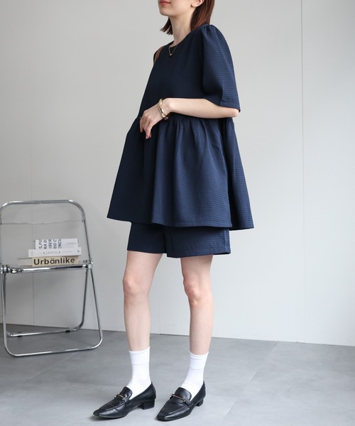 sakishimatokyo セットアップ ワッフル柄 ショートパンツ/セットアップ