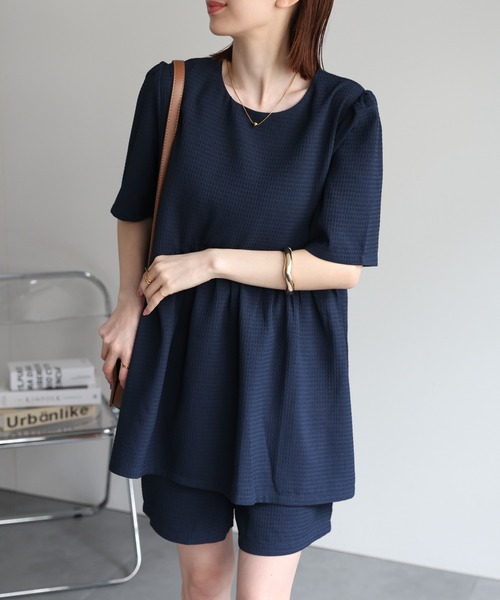 sakishimatokyo セットアップ ワッフル柄 ショートパンツ/セットアップ
