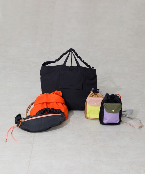 ACCOMMODE ウエストポーチ ウエストバッグ ドロストショルダー