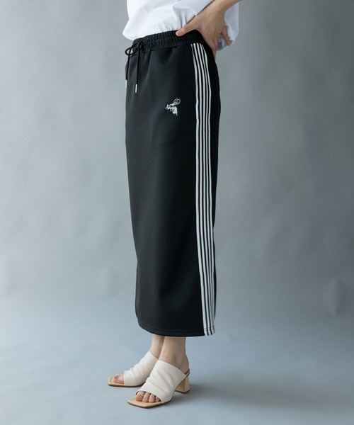 公式の店舗 ROOP TOKYO スカート サイドラインテープ ジャージスカート スカート