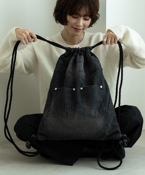 DEVICE（デバイス） デイバック リュック ウォッシュ デニム リュック