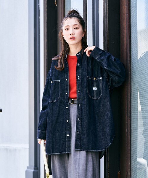 ブラウス シャツ 限定展開 Lee/リー 別注 チュニック デニム シャツ レディース | FREAK'S STORE | 03