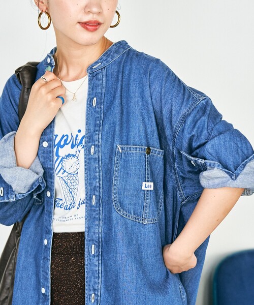 ブラウス シャツ 限定展開 Lee/リー 別注 チュニック デニム シャツ レディース | FREAK'S STORE | 12