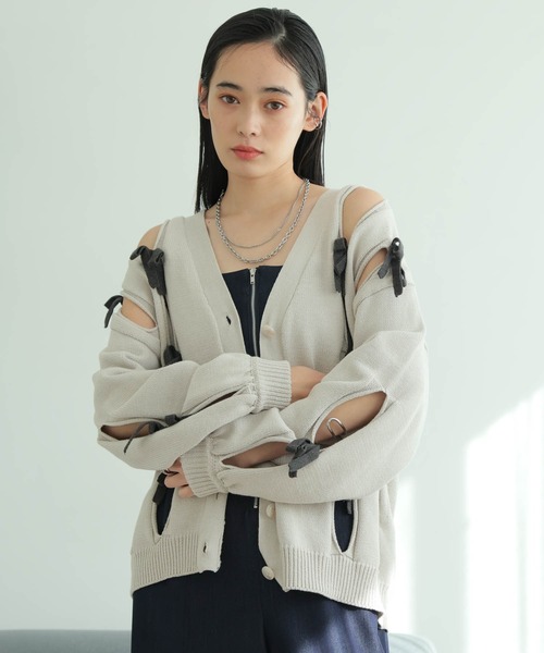 LADYMADE(レディメイド) カーディガン ホールリボンニット LADYMADE(レディメイド) カーディガン ホールリボンニット