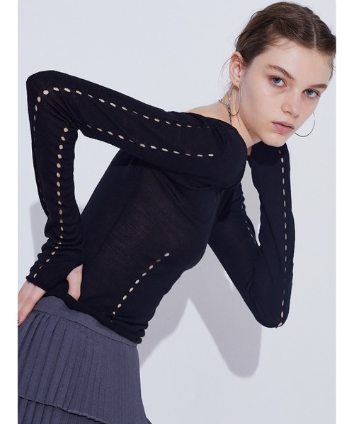 SORIN（ソリン） ニット セーター Sheer Wool Eyelet Top レディース