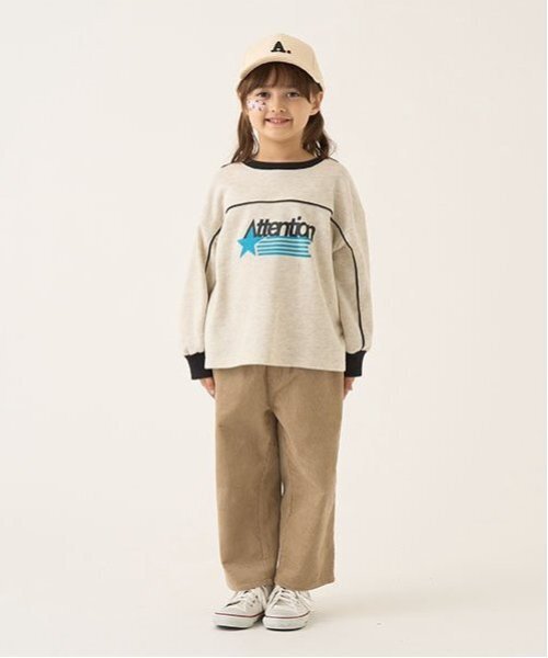 marryme, トレーナー・スウェット, キッズ服のサイズ b・ROOM トレーナー 「毛玉バイバイ裏毛」パイピングバイカラー